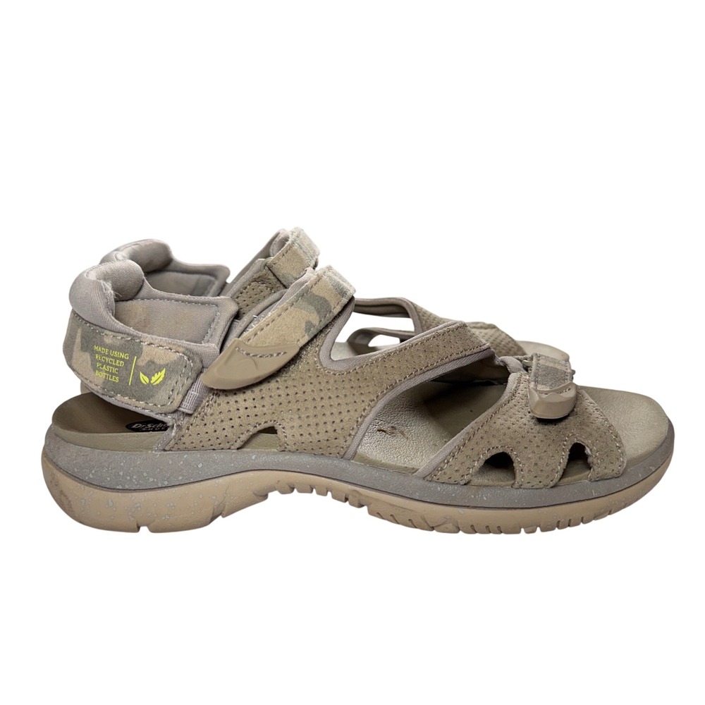 Dr Scholls Adelle2 Women's Sport Sandals Tan Camo Hook and Loop‎ Size 6M
